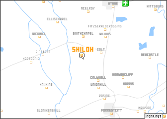 map of Shiloh