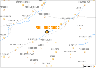 map of Shilova Gora