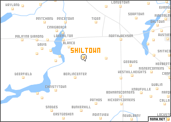 map of Shiltown