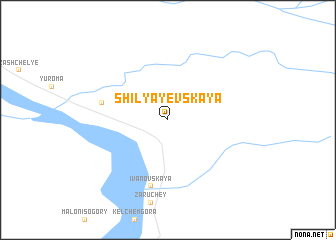 map of Shilyayevskaya