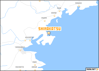 map of Shimakatsu