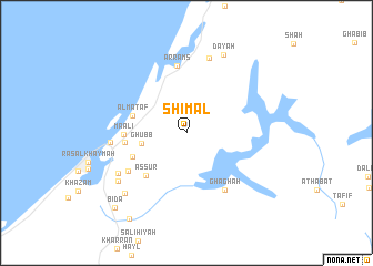 map of Shimāl