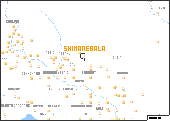 map of Shīman-e Bālā