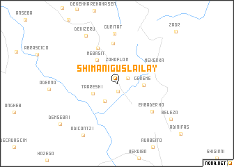 map of Shīma Nigus La‘ilay
