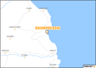 map of Shimanokoshi