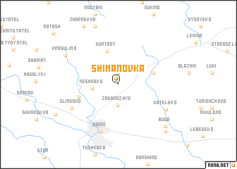 map of Shimanovka