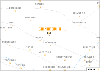 map of Shimanovka