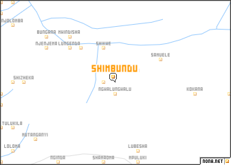 map of Shimbundu