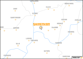 map of Shimenkan