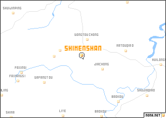 map of Shimenshan