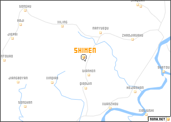 map of Shimen