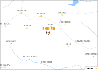 map of Shimen