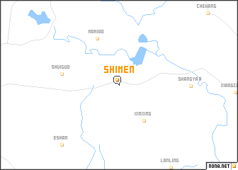 map of Shimen