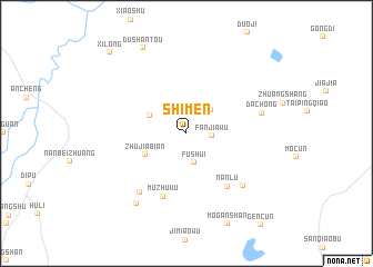 map of Shimen