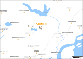 map of Shimen