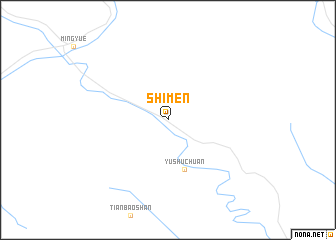 map of Shimen