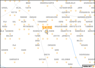 map of Shime