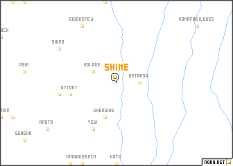 map of Shimē