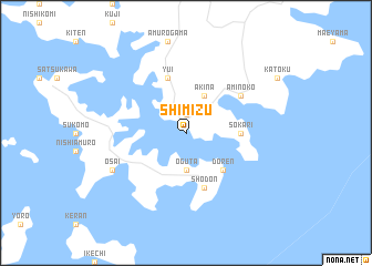 map of Shimizu