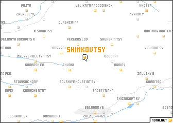 map of Shimkovtsy