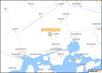 map of Shimogumi
