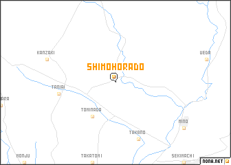 map of Shimo-horado