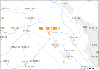 map of Shimo-igusa