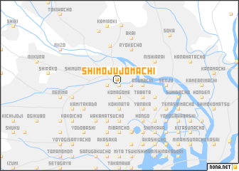 map of Shimo-jūjōmachi