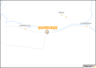 map of Shimokawa