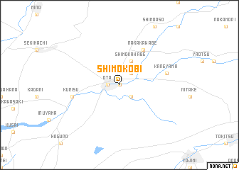 map of Shimo-kobi