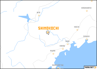 map of Shimokōchi