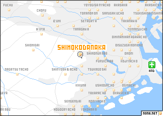 map of Shimo-kodanaka