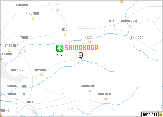 map of Shimo-koga