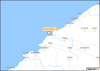 map of Shimokō