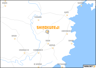 map of Shimo-kureji