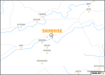 map of Shimo-mise