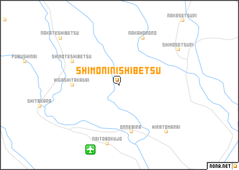 map of Shimo-ninishibetsu