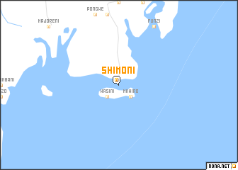 map of Shimoni