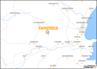 map of Shimonogō