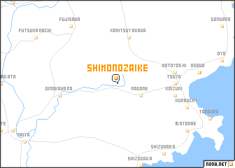 map of Shimonozaike