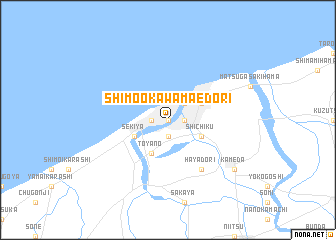 map of Shimo-ōkawamaedōri