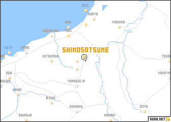 map of Shimo-satsume