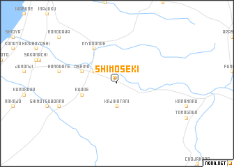 map of Shimo-seki