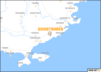 map of Shimo-tahara