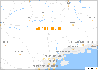 map of Shimo-tanigami