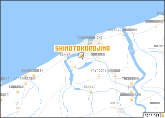 map of Shimo-tokorojima