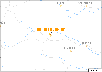 map of Shimo-tsushima