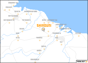 map of Shimo-uni