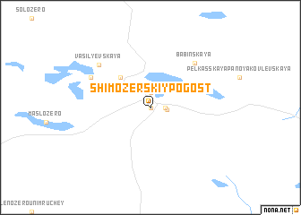 map of Shimozerskiy Pogost