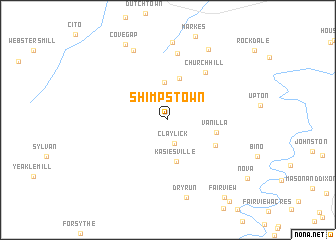 map of Shimpstown